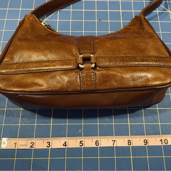 Wilson’s Leather small hobo handbag purse brown - Picture 3 of 6